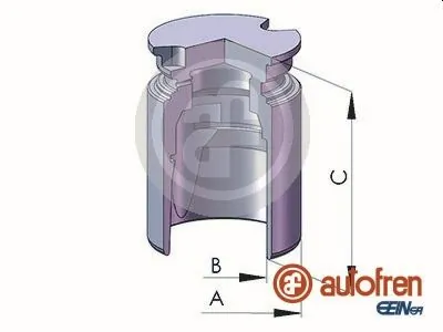 Piston, brake caliper